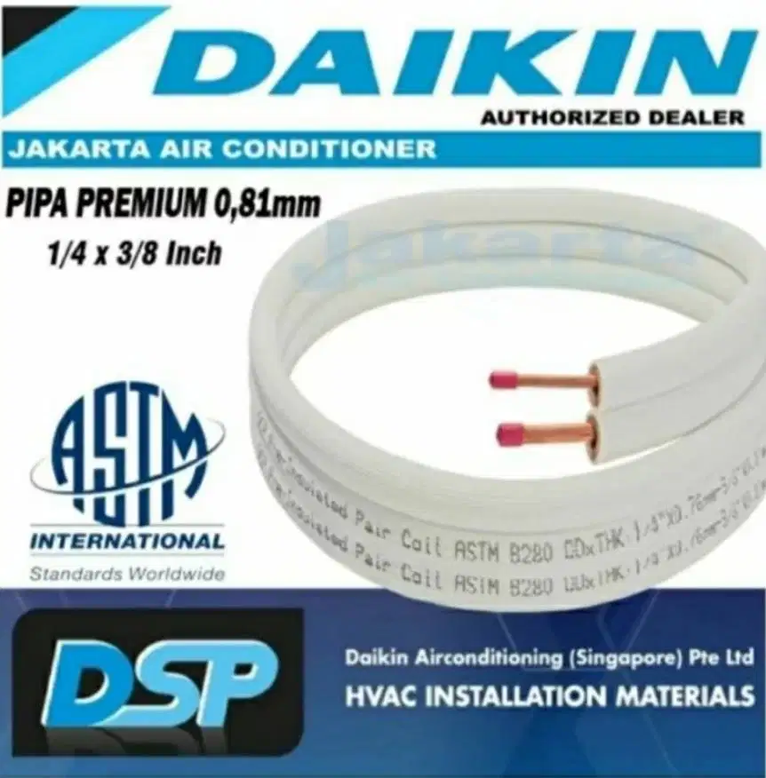 PIPA AC ORI DAIKIN DSP 0,81 mm