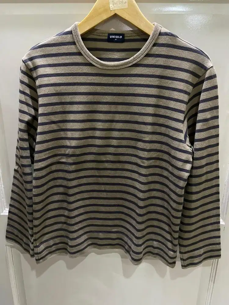 Baju Lengan Panjang Stripe Uniqlo
