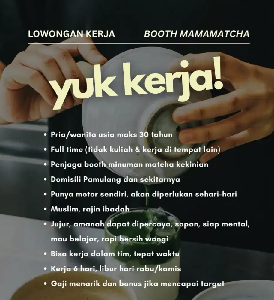 Loker penjaga booth tangsel