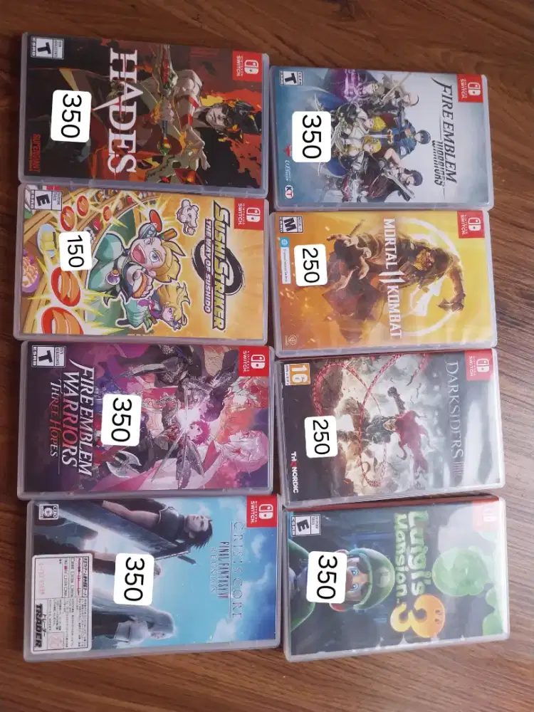 Jual kaset game nintendo switch dan ps5