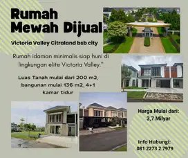 Rumah Mewah Minimalis 2LT BSB Victoria Valley Siap Huni Dekat Danau