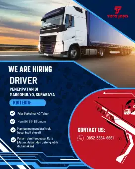 DIBUTUHKAN DRIVER