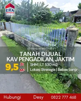 Dijual Tanah di Kav Pengadilan, Klender, Jakarta Timur