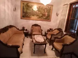 Sofa R. Tamu & R. Makan Kayu Jati Antik/Vintage Murah