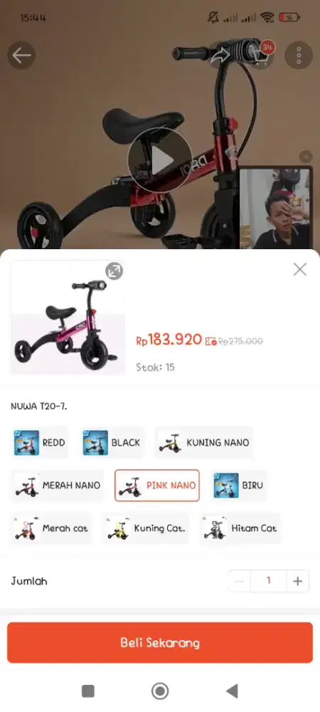 edisi anak Udeh ga mau pake lagi