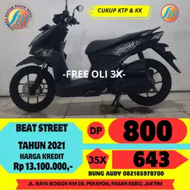 HONDA BEAT STREET TAHUN 2021 BERGARANSI, GRATIS SERVIS, FREE OLI