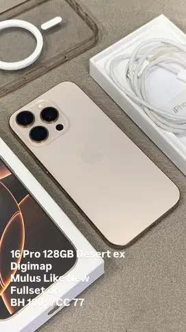 iphone 16 Pro 128GB Desert ex Digimap like new Garansi on juli 2026