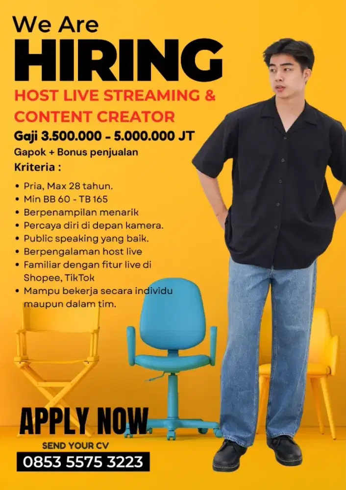 Lowongan Host Live COWOK