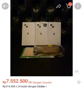 New iPhone 13 128 GB Putih Garansi Resmi Indonesia 1 Tahun