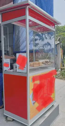 Gerobak Etalase gorengan tahu crispy