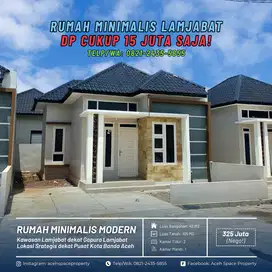 Dijual Rumah Murah di Lamjabat Kota Banda Aceh - DP Cukup 15 Juta Saja!