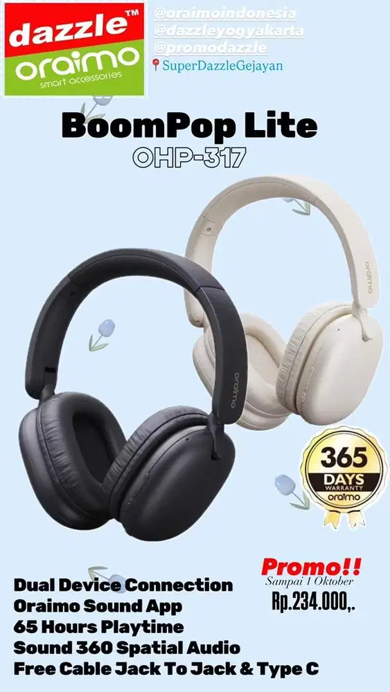 Headphone Oraimo OHP-317