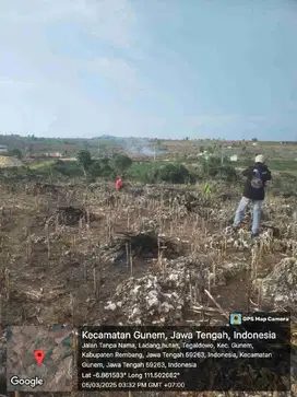 Hamparan berupa gunung batu
