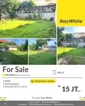 Dijual kavling bentuk persegi cocok utk dibangun rumah di Tanah Kusir