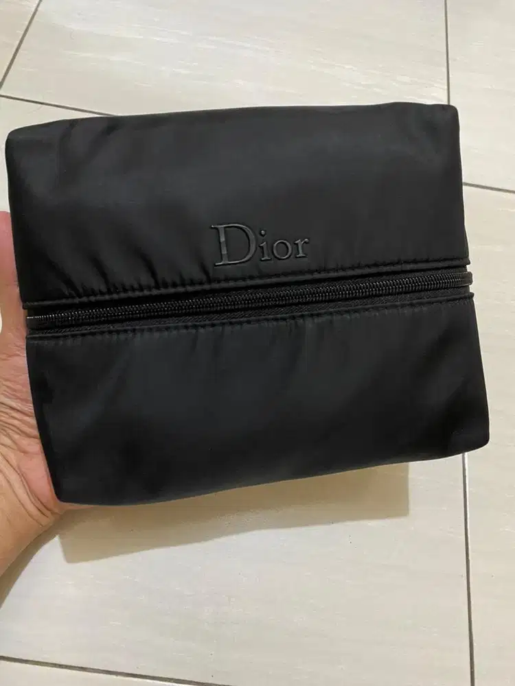 Handbag dior black bahan canvas