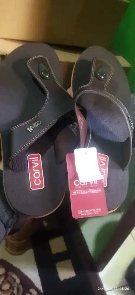 Sendal merk carvil baru size 40 dewasa