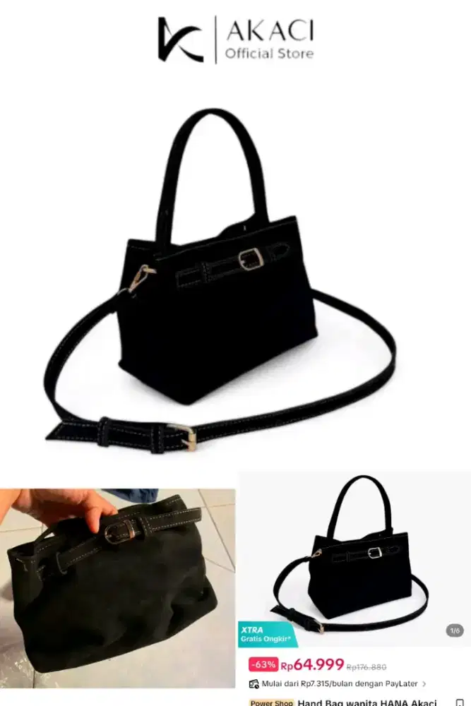 Tas Wanita Akaci Hitam