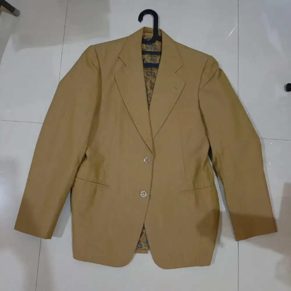 Jas Formal Pria Coklat Beige / Camel