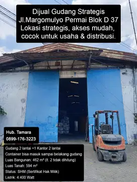 Dijual Gudang di Margomulyo Permai Blok D37 Surabaya Tanpa Perantara