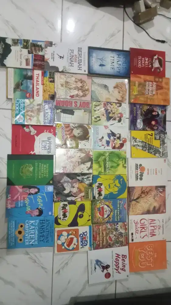 Komik dan buku bacaan bekas 10k
