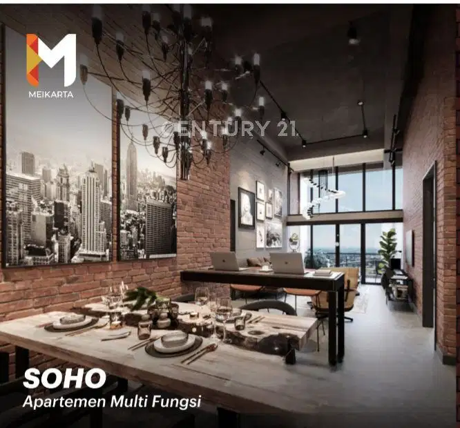Apartmen 2BR Type SOHO . Riverlake Meikarta District 1