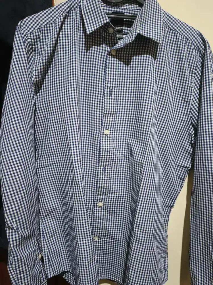 jual kemeja h&m xl layak pakai good condition