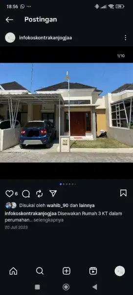 Disewakan rumah dalam Perumahan Strategis