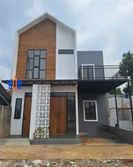 Rumah 2 Lantai Modern Siap Huni Dekat Tol Kukusan Beji