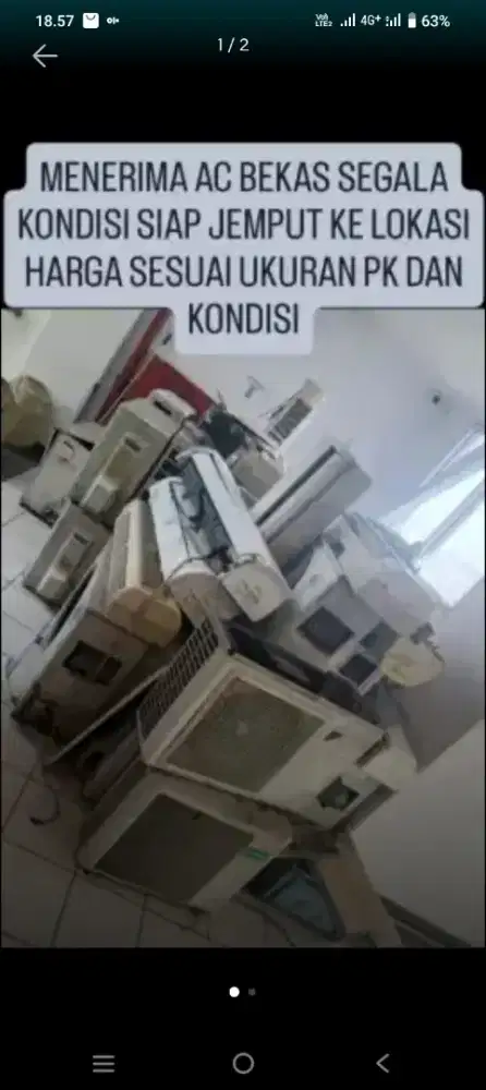 Terima AC bekas segala kondisi satuan