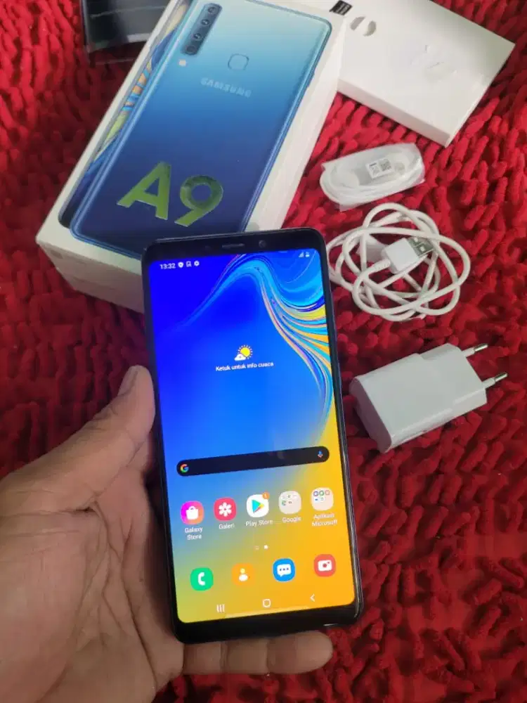 Samsung A9 NFc ram 6/128 amoled mulus fulset cakep no minus