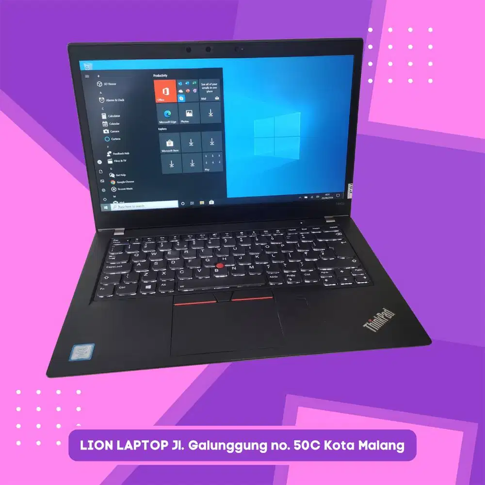 RAM 8GB Core i5 gen 8 Touchscreen Lenovo Thinkpad T480s SLIM [25|09]