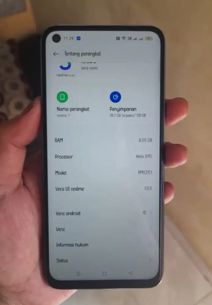 Realme7 ram 8 jos