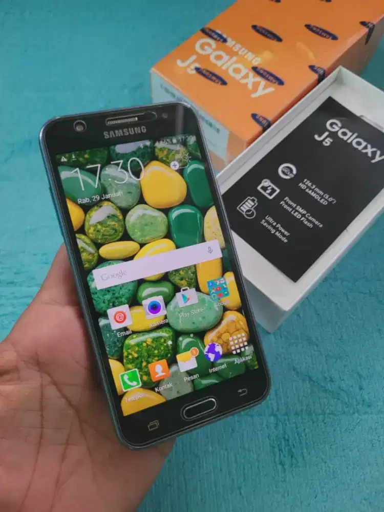 Samsung J5 mulus fulset eks resmi layar amoled