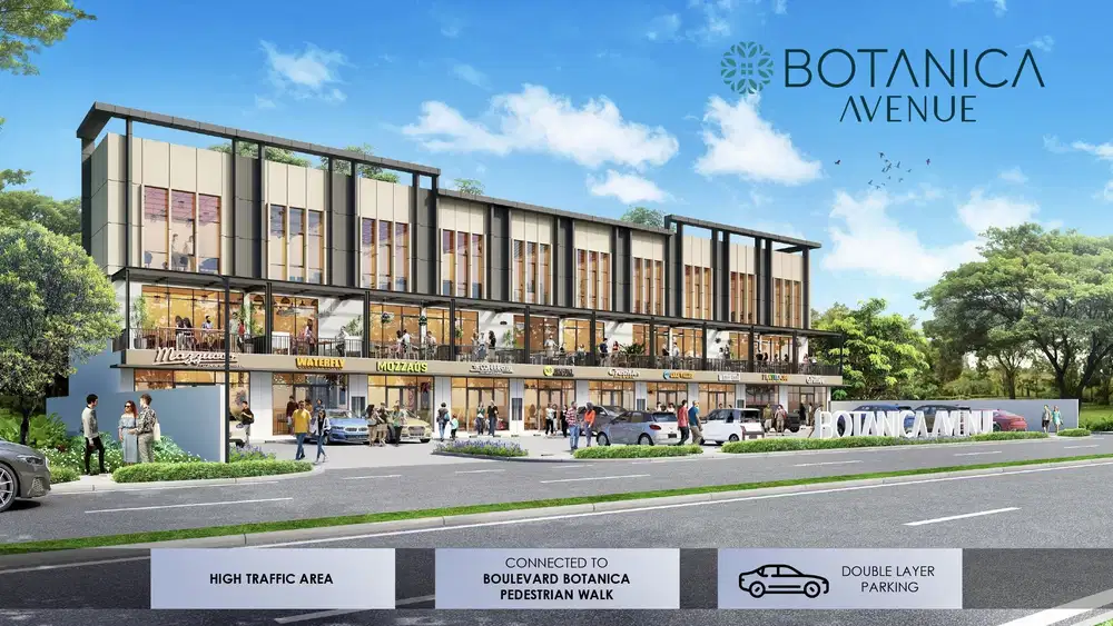 Dijual Ruko Indent Distrik Baru Botanica Avenue Bintaro Jaya