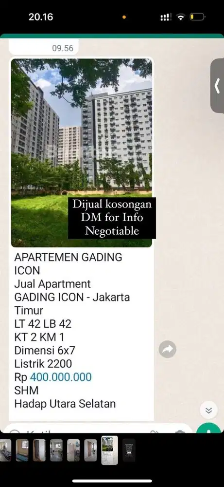 JUAL APARTEMEN GADING ICON