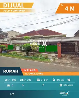 Dijual Murah Rumah Full Furnish di Candi Agung, Blimbing Malang