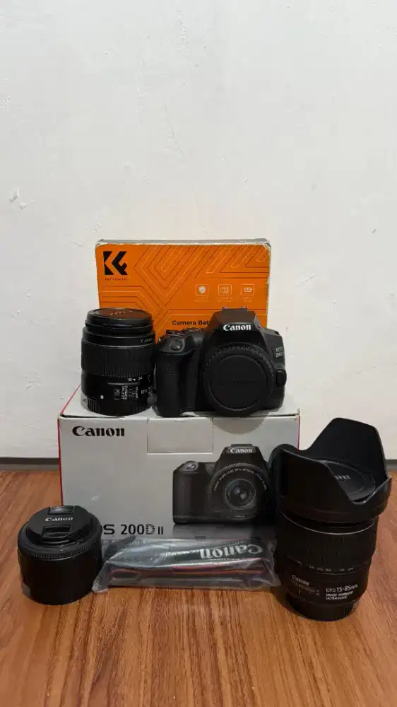 Kamera DSLR Canon 200D mark II Paket Bundling
