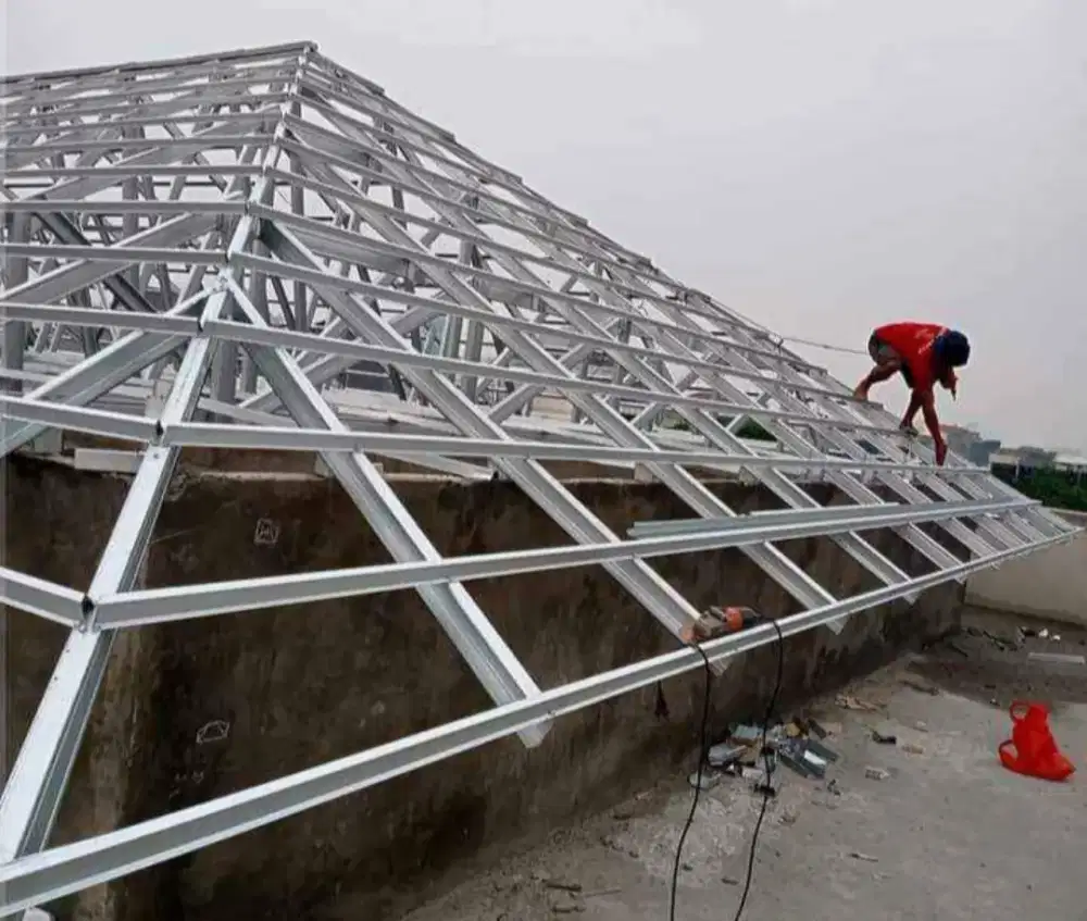 Baja ringan dan plafon pvc terpasang murah