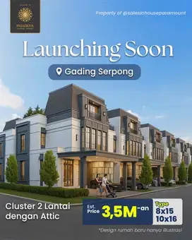 ALTADENA RESIDENCE 3 Lantau Di Gading serpong
