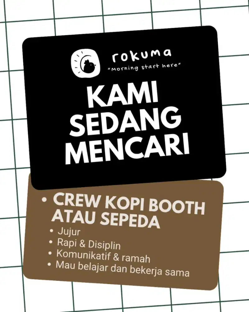 Crew Kopi Booth/Sepeda Keliling
