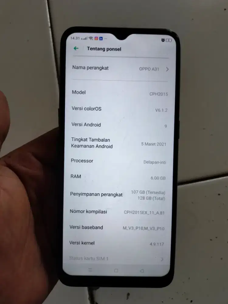 DIJUAL OPPO A31