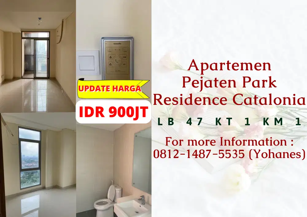 Apartemen Pejaten Park Residence Catalonia 1BR 47mtr