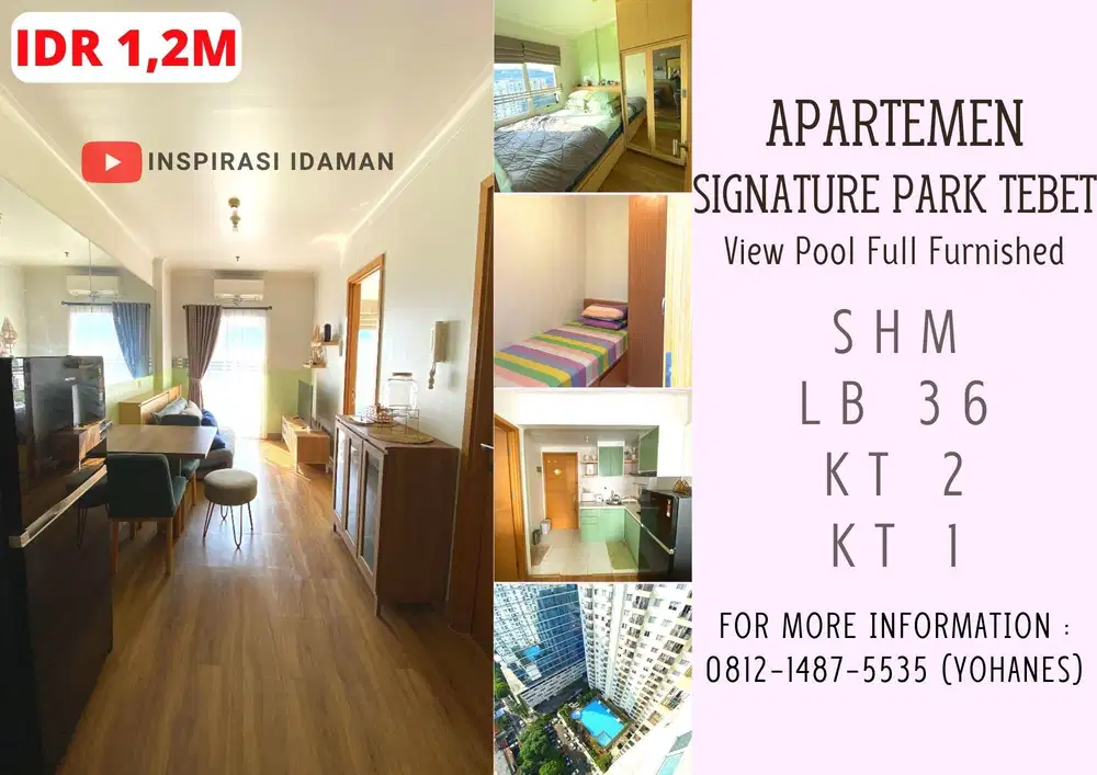 Apt Signature Park Tebet 2BR Lt Tinggi FF View Pool