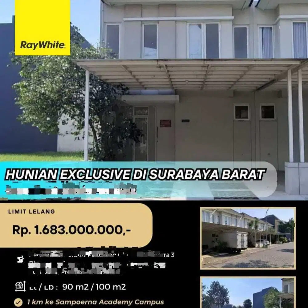 Dijual rumah minimalis grand Pakuwon Surabaya barat