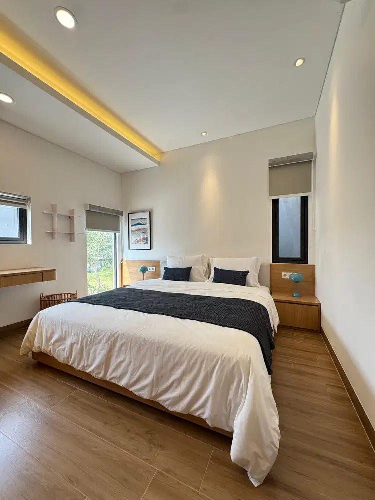 rumah baru dua lantai dengan desain minimalis modern, harga terjangkau