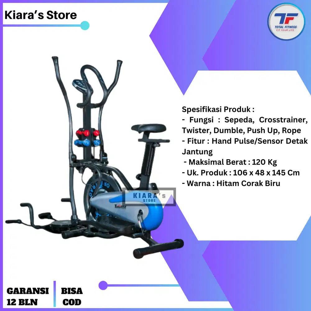 Sepeda Orbitrack Plat 6 Fungsi Total Fitness