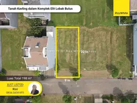 Lebak bulus, tanah kavling luas 198 dalam komplek elit