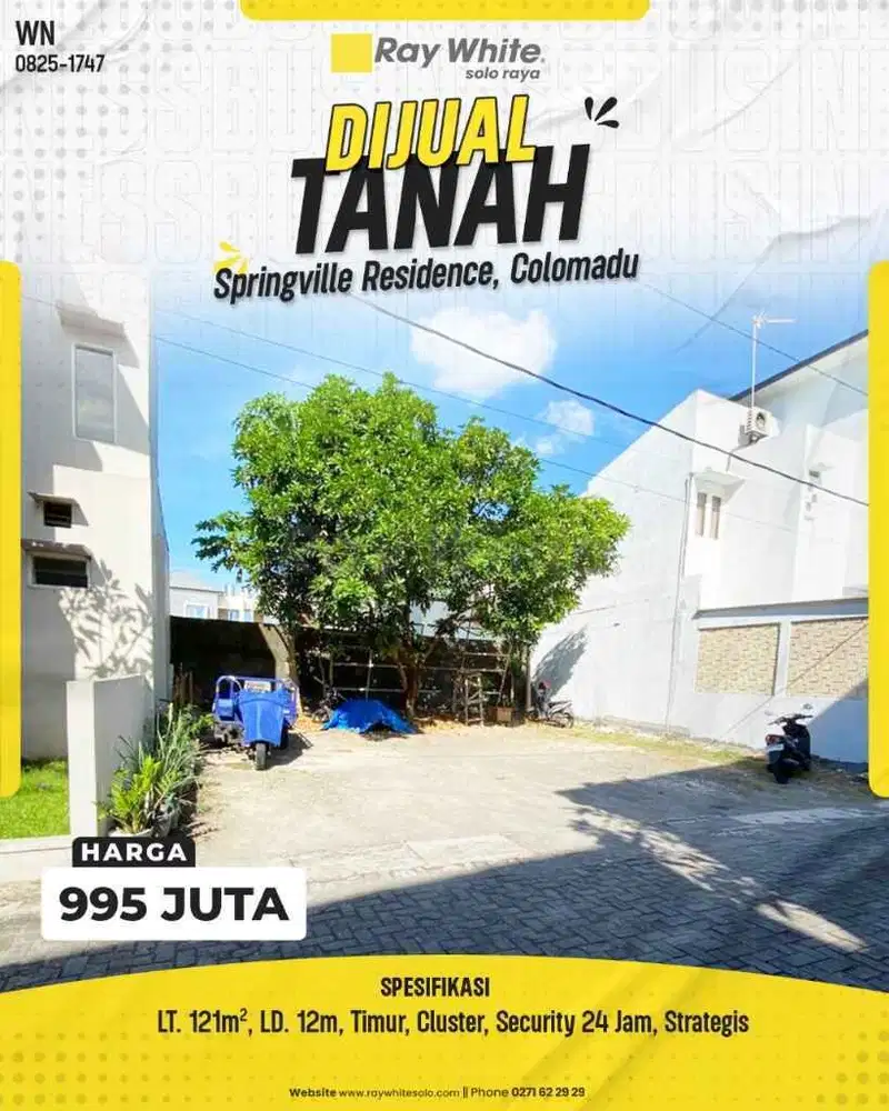 Dijual Tanah Cluster Elite Di Springville Residence Colomadu