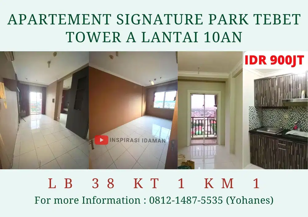 Apartement Signature Park Kamar Besar Tebet City View