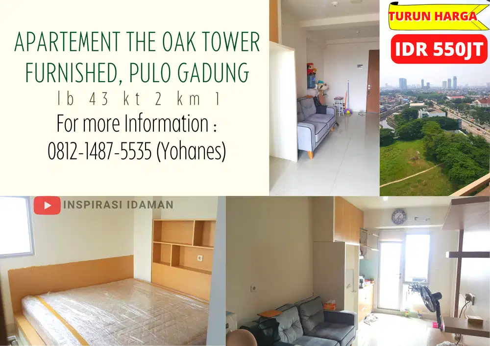Apartement The Oak Tower Furnished